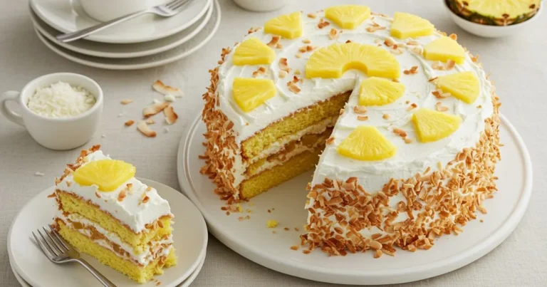 Easy Pineapple Coconut Cake